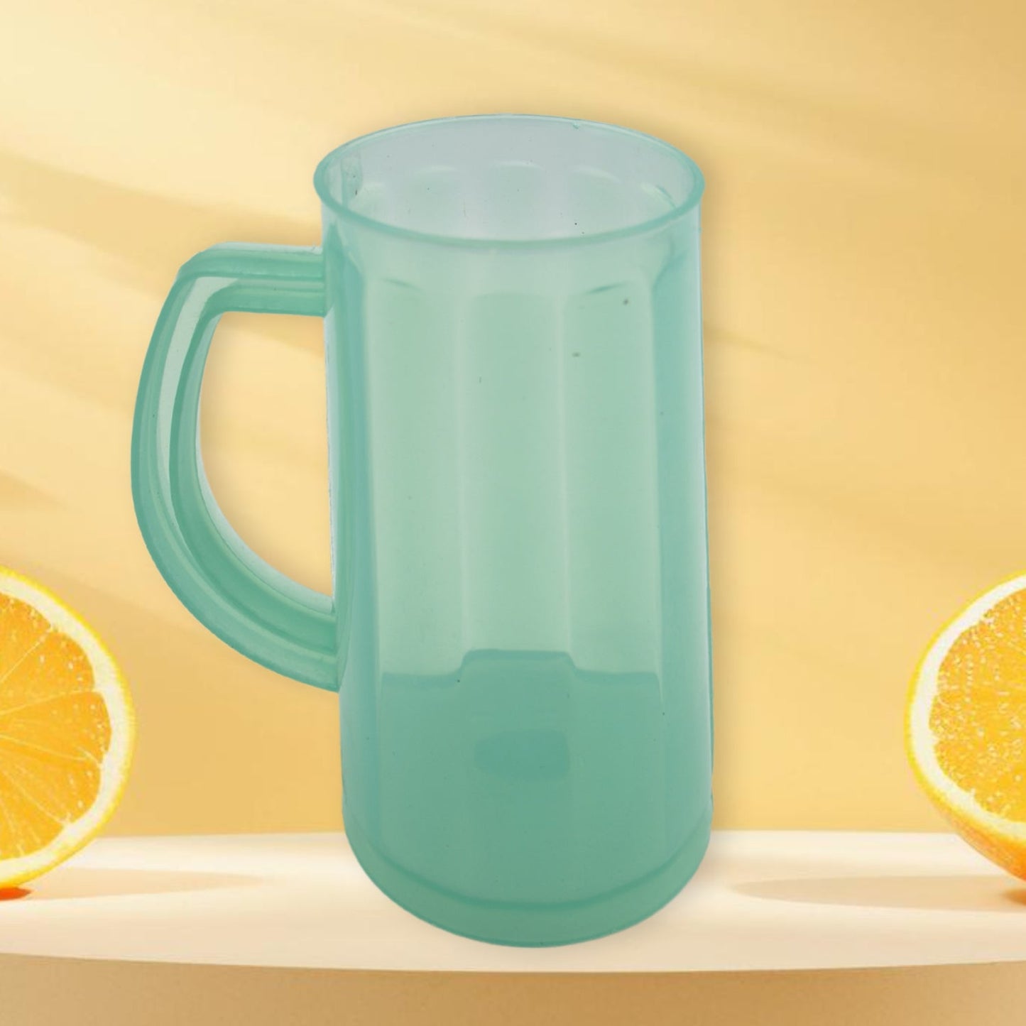 Plastic Coffee Mug With Handle Used for Drinking and Taking Coffees and Some Other Beverages in All Kinds of Places for Kitchen, Office, Home Safe(1 pc)