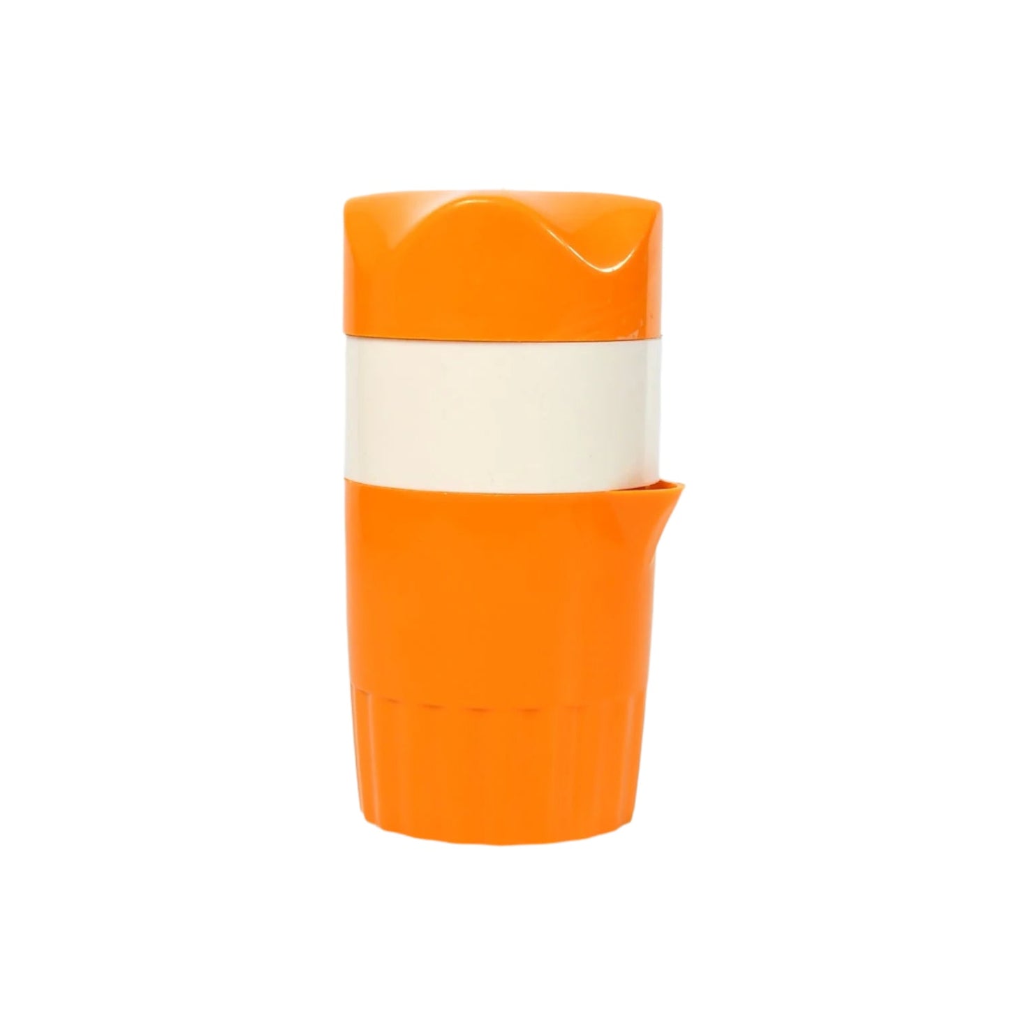 Orange juicer with angled spout