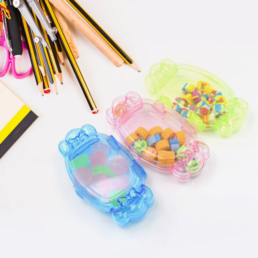 Cute School Eraser Set Cute Eraser Multi Design Rubber Erasers For Pencil Cleaning Stationery School Student Girl Kids (15 pc In1 Set)