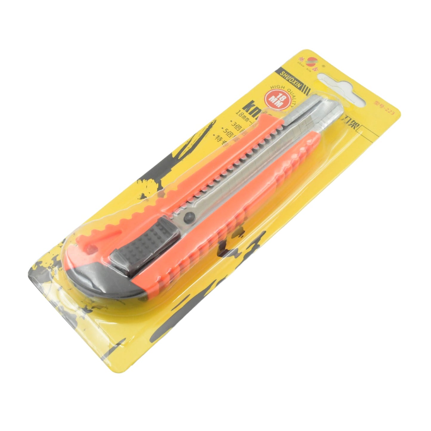 Multi-Use Iron Cutter, Cutting Blade and Precision Knife Blade, Utility Knife - Heavy Duty Industrial Cutter Knife (18mm)