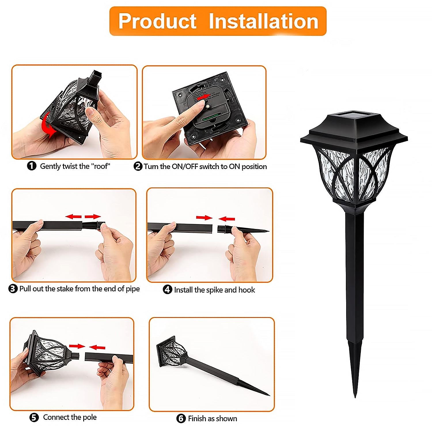 Solar light with stand