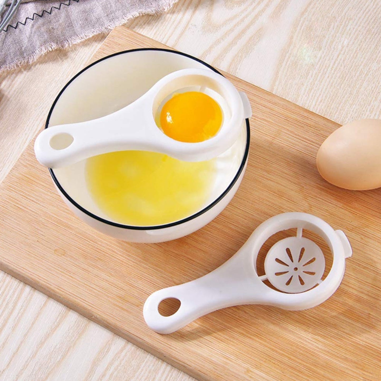 Plastic Egg Yolk Separator, Egg White Yolk Filter Separator (1 Pc)