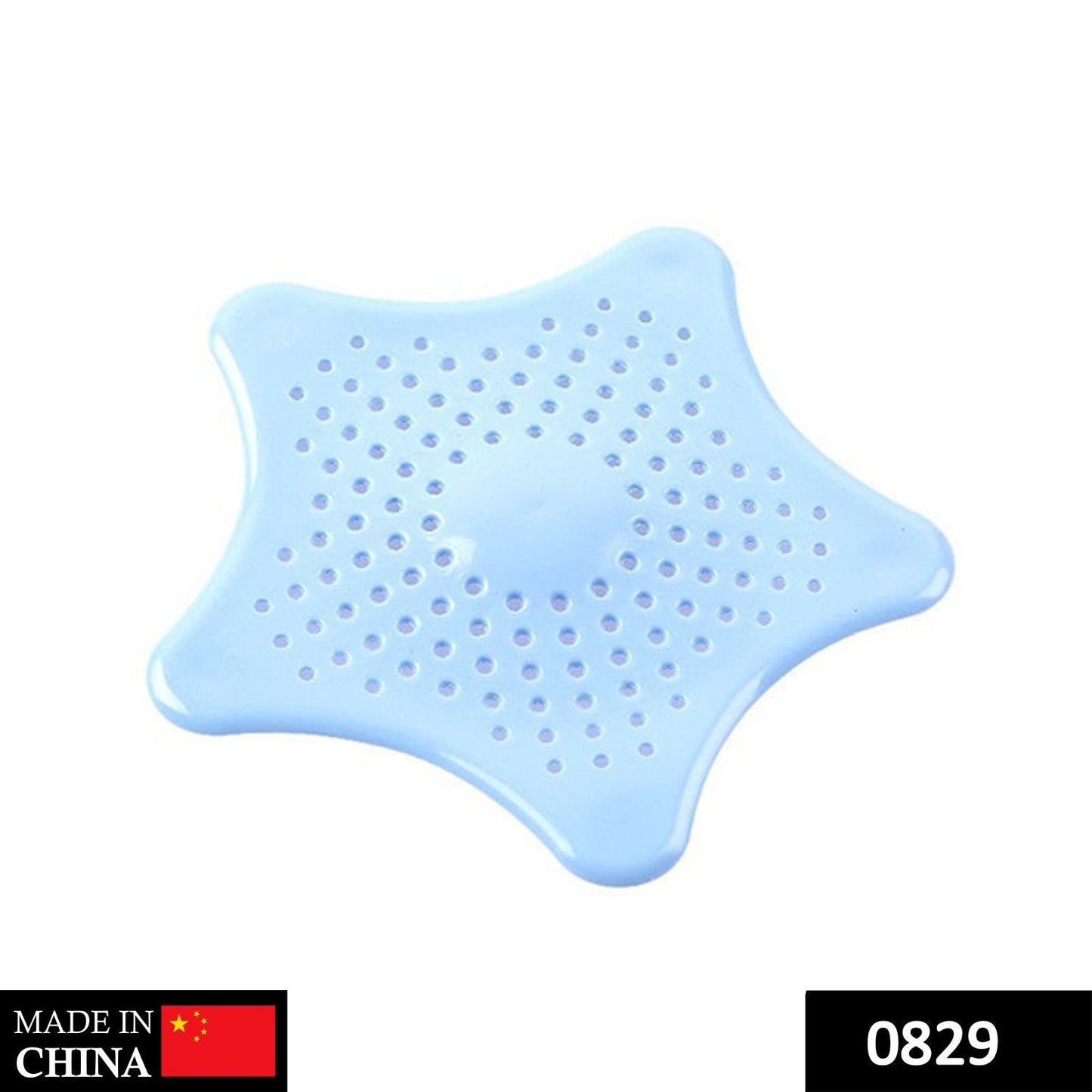 Silicone hair catcher for bathroom sink, star-shaped design