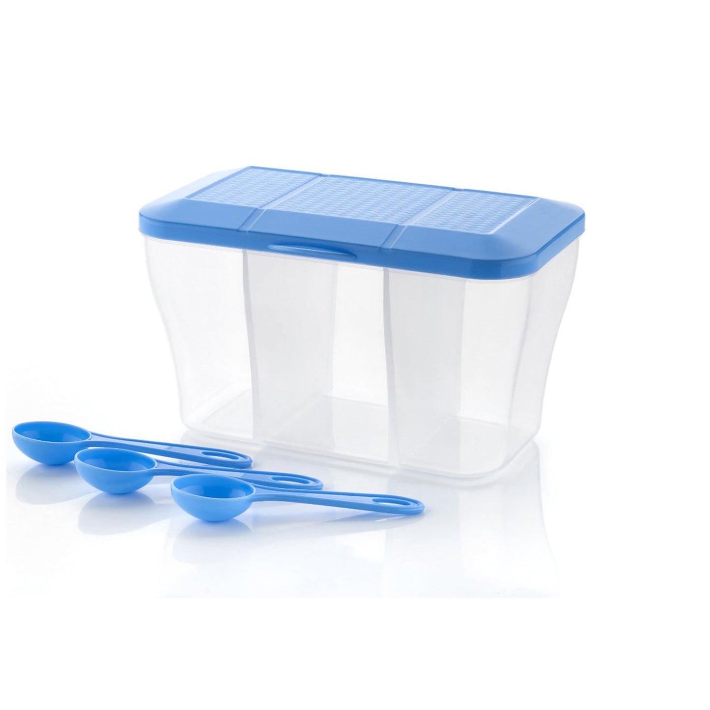 750ml square plastic storage box, versatile for kitchen and home use.