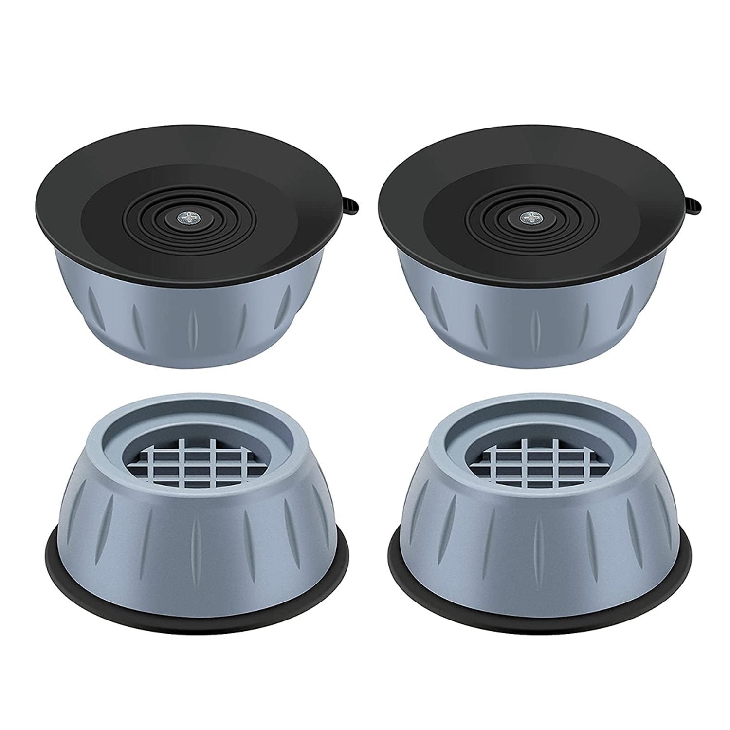 Anti vibration pads with suction cups for reducing appliance noise