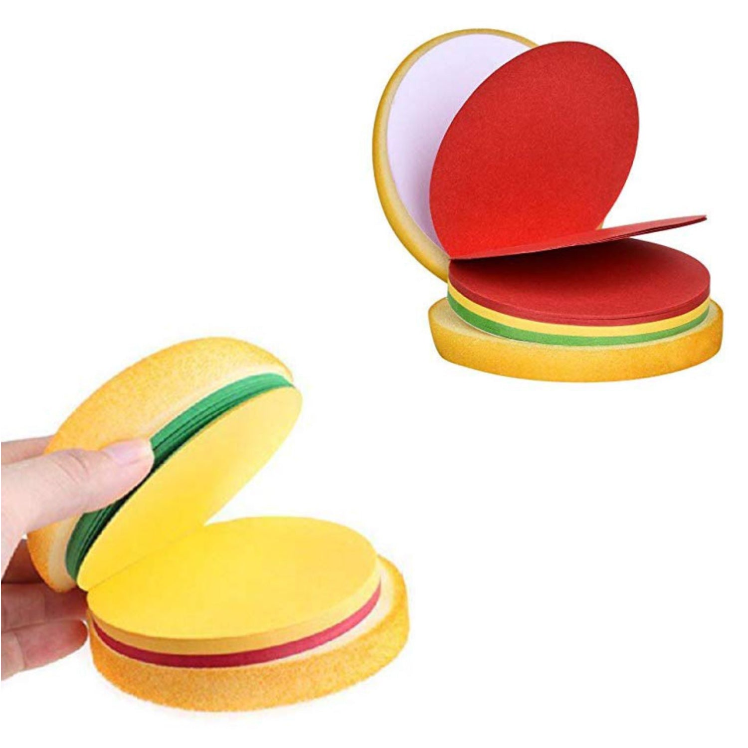 Fun burger-shaped memo pads, mini sticky notes