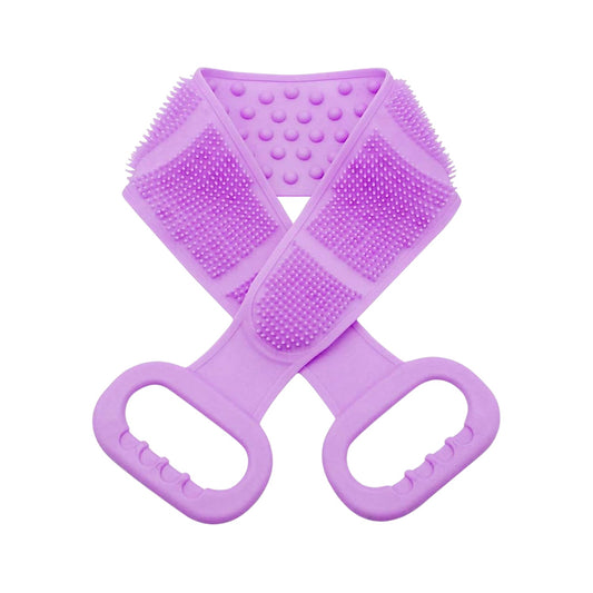 Silicone Back Scrubber Double-Sided Bath Brush for Deep Skin Cleaning