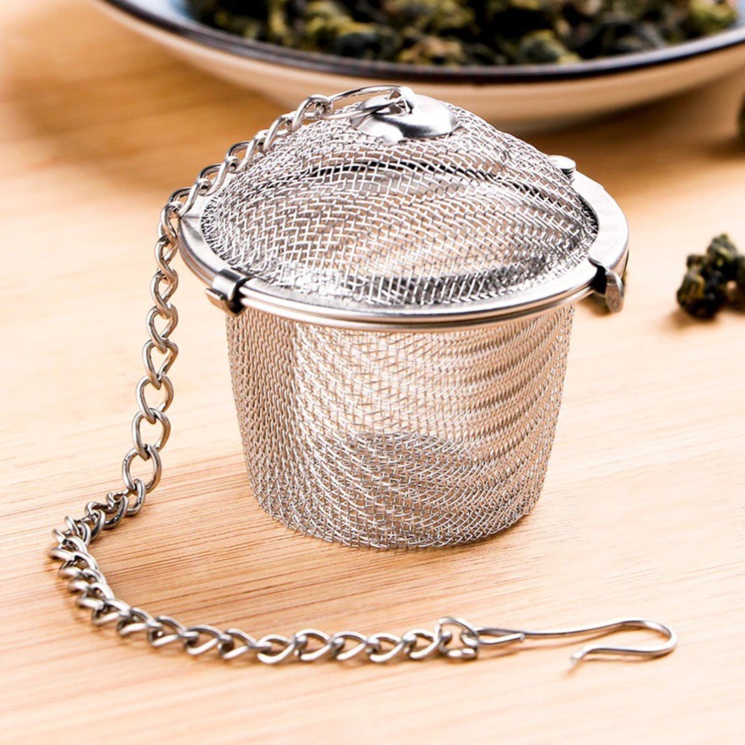 Stainless steel tea filter with easy-clean design for optimal performance