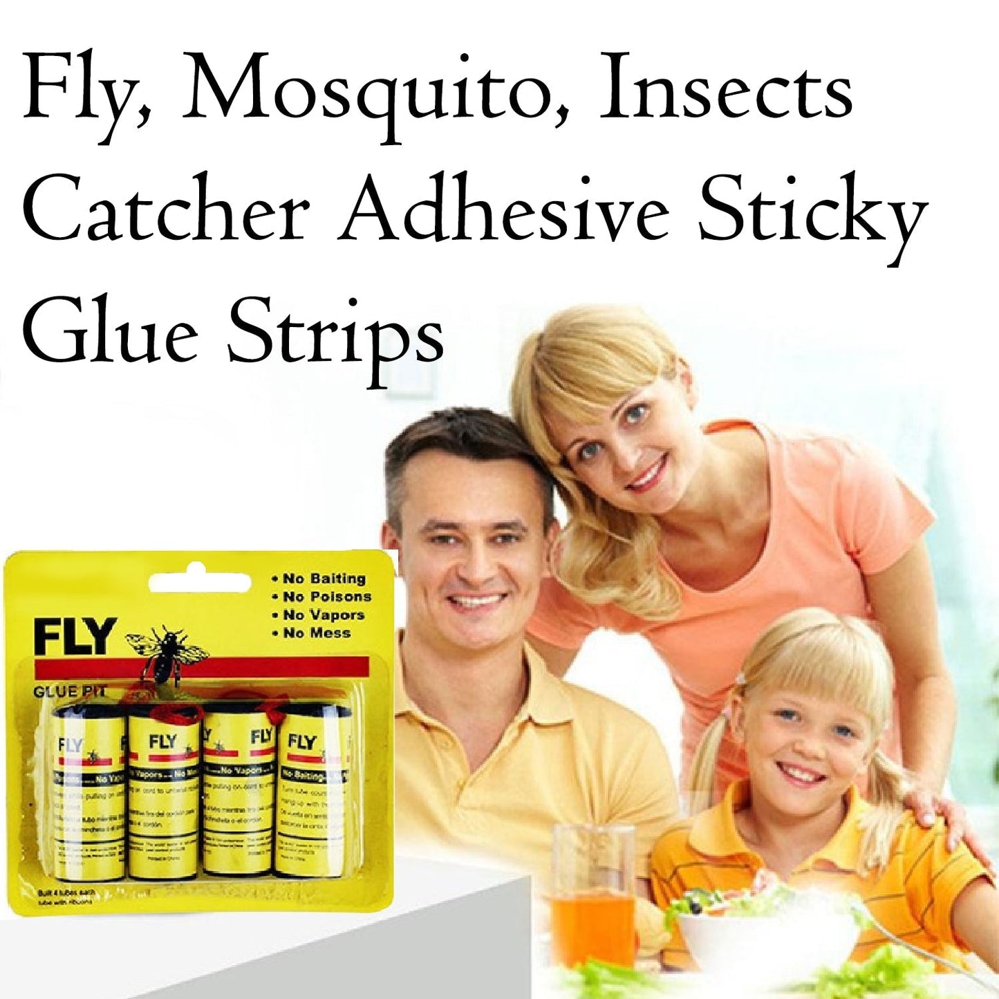 Fly catcher glue strips