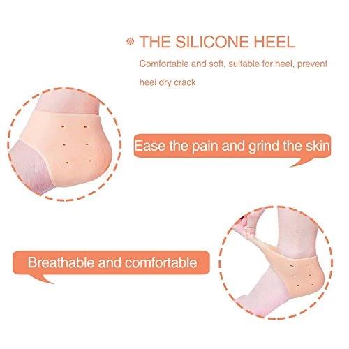 Silicone gel heel repair for cracked and dry skin.