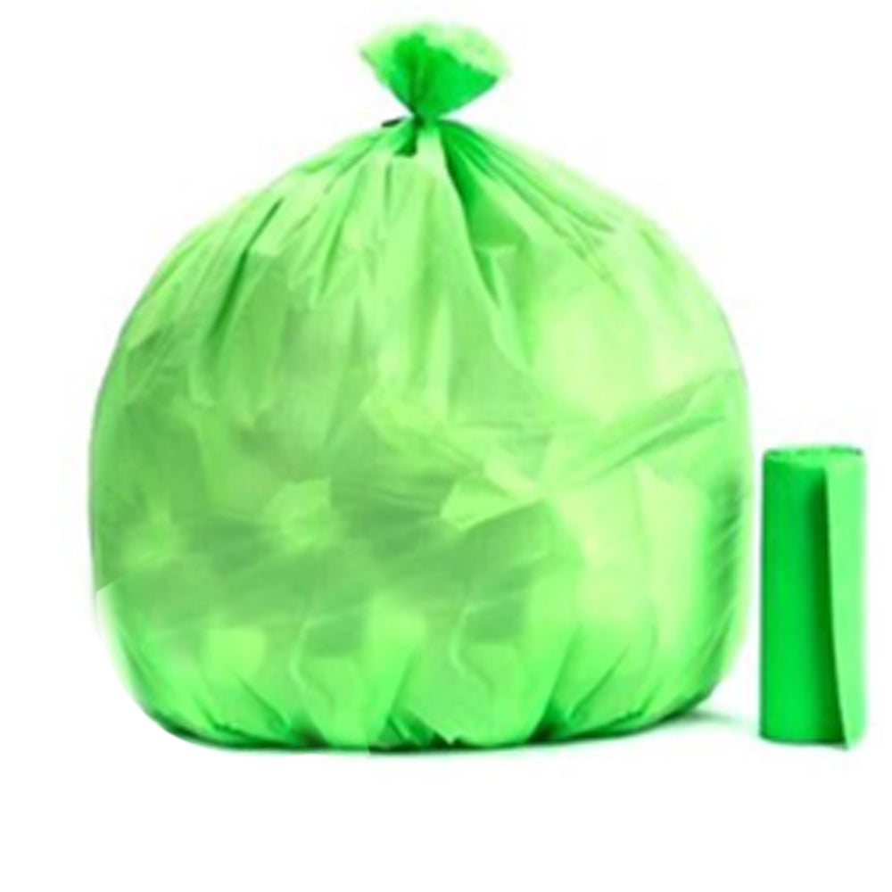 Environmentally safe compostable garbage bags (17" x 19").