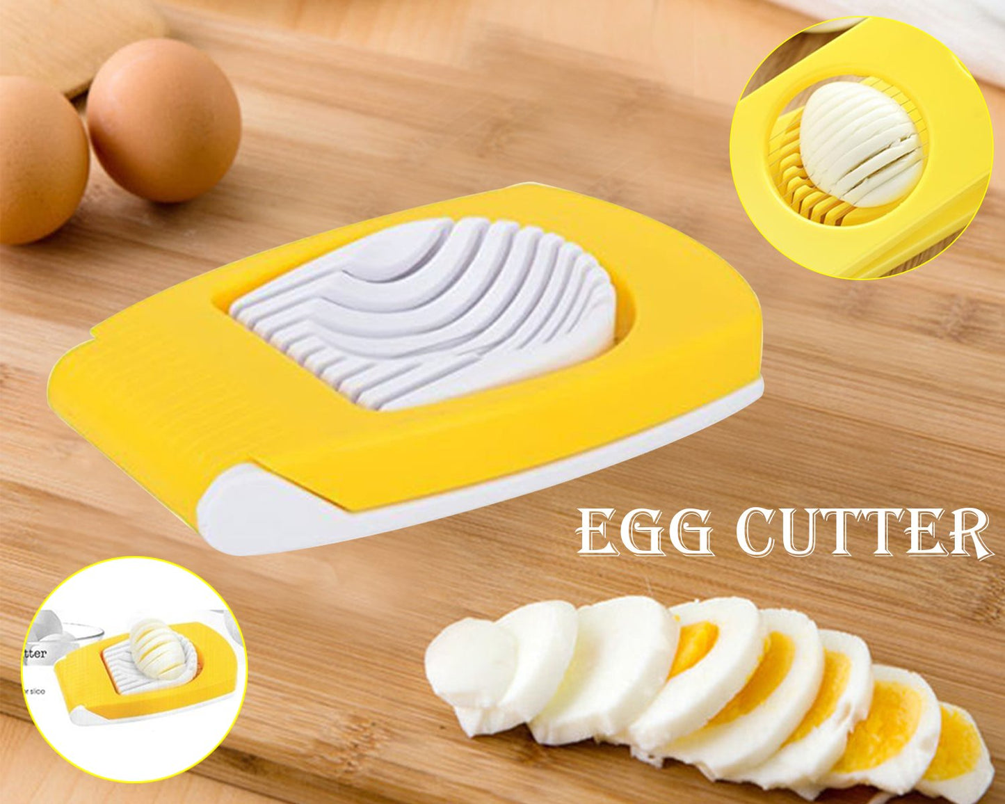 Egg Cutter in yellow color