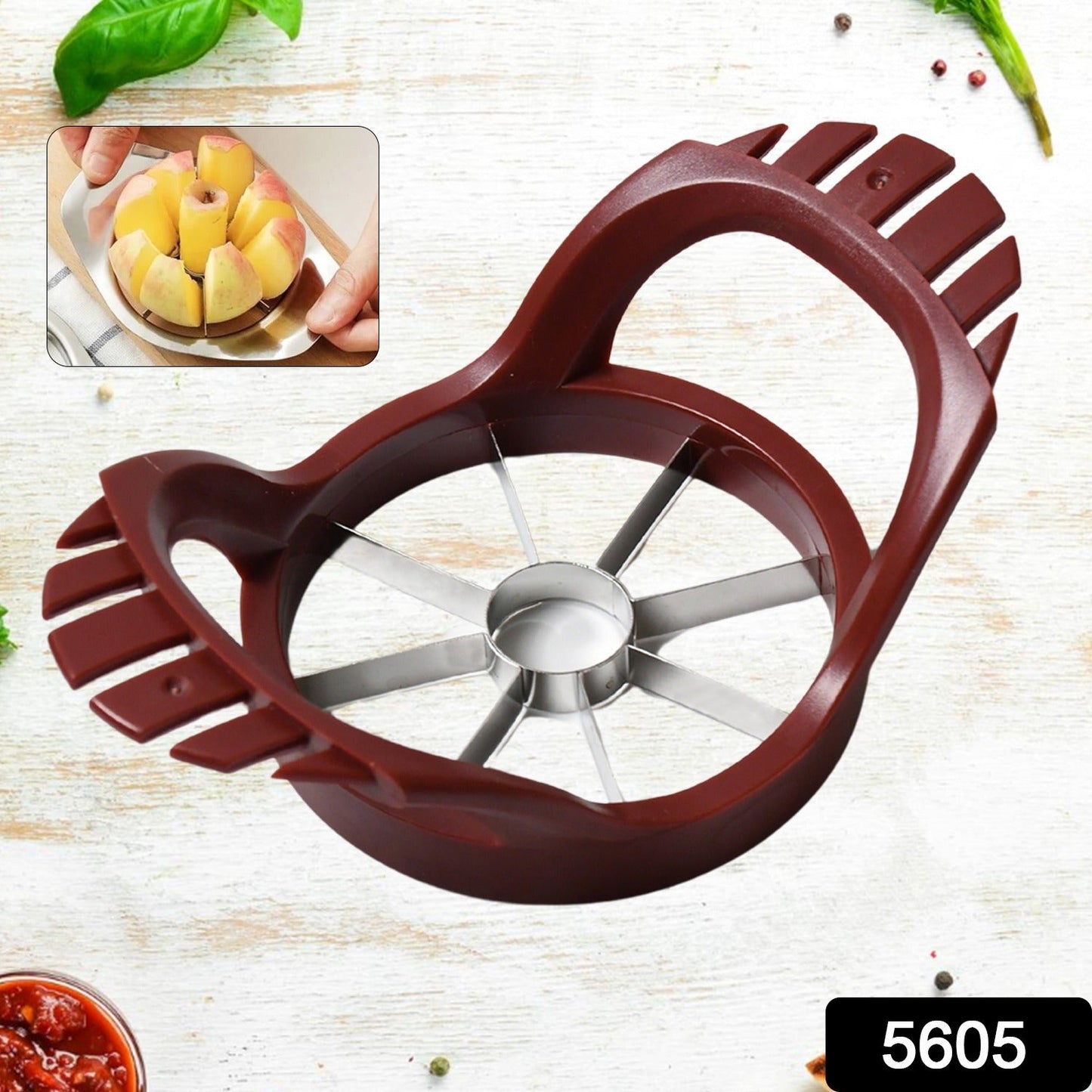 stainless steel apple cut, apple slicer, fruit divider, core remover, separator