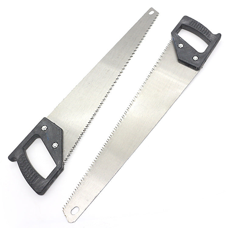 Hand saw with 450mm hardened steel blades.