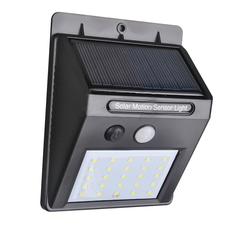 Motion- Activated Outdoor LED Outdoor Wall Mounted Stick Up Emergency Light Solar